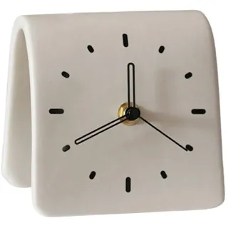 Dekorative Keramik-tischuhr Für Wohnzimmer, Schlafzimmer, Nachttisch, Geräuschlos, Modern, Wohnaccessoire, Tischuhren A