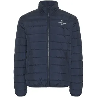Oklahoma Steppjacke Herren I Klassische Herren Steppjacke mit Logo und Bündchen, erhältlich in Blau & Schwarz I Herbstjacke Herren für Freizeit & Sport –ohne Daunen I Puffer Jacke in S-3XL - XL