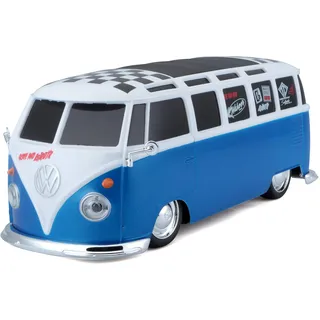 MAISTO TECH RC-Auto VW Bus Samba 2,4GHz RTR blau-weiß (581529)