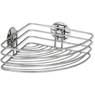 Wenko Turbo-Loc Eckablage Chrom, 26,5x20x10,5 cm