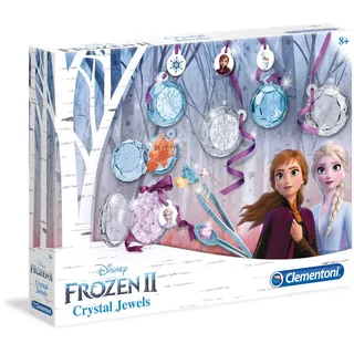 Clementoni 18511 Disney Frozen 2 Crystal Olaf Made in Italy Schmuckhandwerk für Kinder ab 8 Jahren Schmuck für Mädchen, Englisch, Mehrfarbig