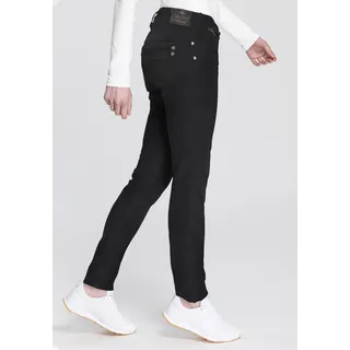 Herrlicher "PIPER SLIM REUSED", Damen, Gr. 26, Länge 30, blau (tempest), Denim/Jeans, Obermaterial: 50% Polyester, 46% Baumwolle, 4% Elasthan, leichte Abriebeffekte, vintage, casual, slim fit lang, Jeans, Low Waist mit ultimativem Tragekomfort