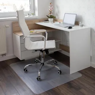 Kratzfeste Bodenschutzmatte 60x120cm 90x140cm Transparent Bodenschutz Unterlage für Schreibtischstuhl, Tisch Schutzfolie Fettdicht, Rechteckig für Hartböden Bürostuhl