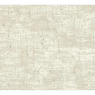 A.S. Création Stories of Life Vliestapete  (Beige-Weiß-Gold, Uni, 10,05 x 0,53 m)
