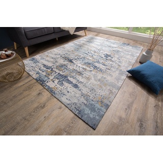 Teppich ABSTRAKT 240x160cm blau, riess-ambiente, rechteckig, Höhe: 10 mm, Maritim · abstraktes Muster · Wohnzimmer blau