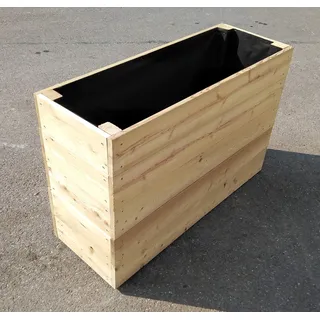 Gartenwelt Riegelsberger Elegantes Hochbeet Kräuterbeet Pflanzbeet Lärche Gemüsebeet 110x40cm Höhe 71 cm aus Lärchenholz 20mm glatt
