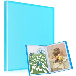 Diamond Painting Bilder Album, Diamond Painting Mappe, Sichtbuch in A2 für Aufbewahrung Diamant Malerei Bilder, 30 Klare Taschen für Diamantgemälde 60 x 42 cm oder kleiner