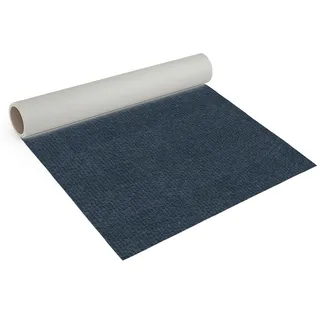 Internethandel Pfordt Teppichboden Nadelfilz Dunkelblau, 100x200 cm, robuster Nadelvlies Bodenbelag, Meterware für Wohnbereiche, Ausstellungen und Messen