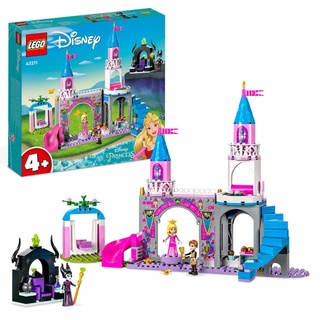 LEGO 43211 Disney Princess Auroras Schloss Spielzeug zum Bauen mit Dornröschen, Prinz Philip & Maleficent Mini-Puppen für Mädchen & Jungen ab 4 ...