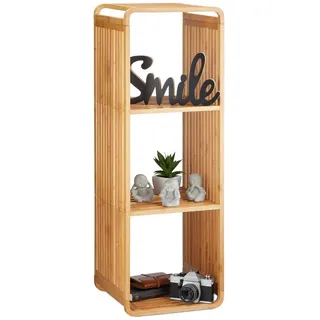 Relaxdays Beistellregal braun 33,0 x 33,0 x 96,0 cm, 1 St.
