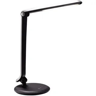 LED Tischleuchte Schreibtisch Leuchte Tischlampe Schwarz-Silber 8 Watt 530 lm