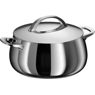 BergHOFF Home Kochtopf (24cm)– Edelstahl Topf mit Deckel – Kochtopf für alle Herdarten inkl. Induktion – Pastatopf - spülmaschinengeeignet & Ofenfest