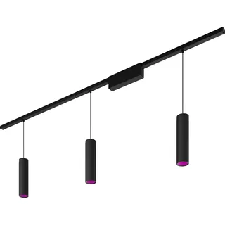 Philips Hue Perifo Schienenbeleuchtung Decke - 3 Pendelleuchten - White and Color - Schwarz