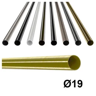 MDEKOR Vorhangstange 1-läufig Ø 19 mm 140 cm Gold