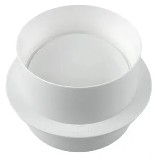 Weißes PVC-Rückschlagventil, Dunstabzugshaube, Küchen-Zugluftstopper, für Badezimmer, Küche, rundes Rohr, Rückzugdämpfer (110 mm)