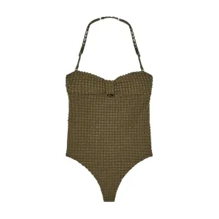 Emporio Armani für Damen. EW003297_AF20247 Olivia grüner Badeanzug (S), Strandbekleidung, Polyester