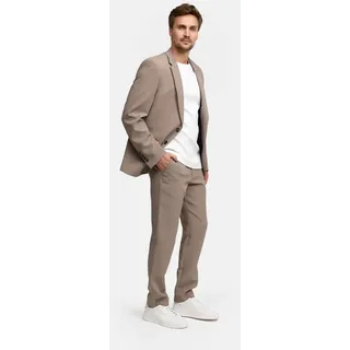 Jeff Anzug Herren JFMatthew set 2-Teiler Herrenanzug (2-tlg) Herren Anzug 2-teilig im Regular Fit beige 52