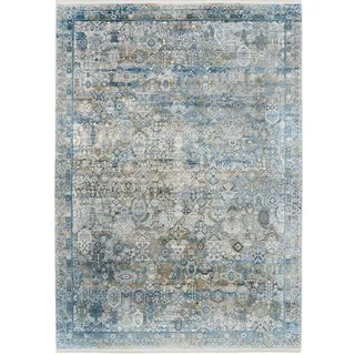 OCI DIE TEPPICHMARKE BESTSELLER TADI Webteppich 67 x 130 cm Blau/Grau