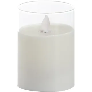 flower Power LED Kerze im Glas Puro 10cm
