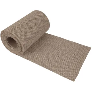 G.schmückt Tischläufer Leinenoptik, Tischband auf Rolle zuschneidbar, Festliche Tischdeko Tischdecke für Hochzeit, Kommunion & Geburtstag (Natur Beige 6m x 15cm)