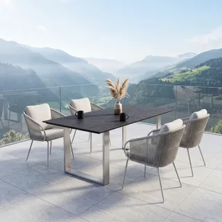 SUNS/Niehoff Gartenmöbel-Set 5tlg. 160x95cm
