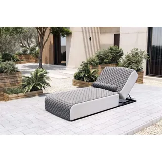OUTFLEXX Gartenliege grau