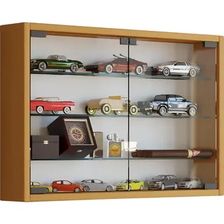 VCM Hängevitrine Mandosa M 60 x 40 x 10 cm Holzfarben