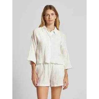 Cropped Bluse mit 3/4-Arm Modell 'NATALI', Weiss, M