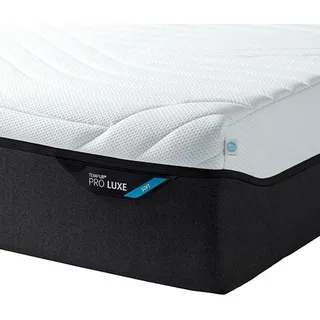 Tempur Matratze Pro Luxe® Coolquilt, Weiß, Textil, 90x200 cm, Made in Denmark, Über- und Sondergrößen erhältlich, Bezug abnehmbar/waschbar, für Hausstauballergiker geeignet, verstellbare Lattenroste schadstoffgeprüft, alternative Größen rundum abnehmbar, orthopädische Matratze, Schlafzimmer, Matratzen Shop, Matratzen, Viscoschaummatratze