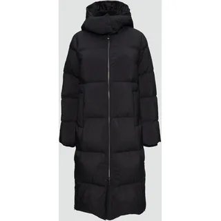 S.Oliver BLACK LABEL Wärmender Daunenmantel mit abnehmbarer Kapuze schwarz 36