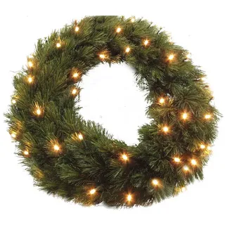edelman Adventskranz LED-Weihnachtskranz Triumph Tree Forest Frosted grün Ø 60 cm