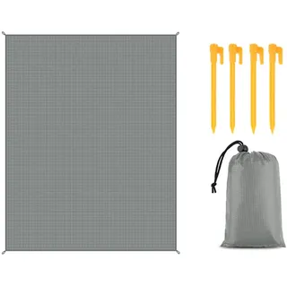 FANSU Strandmatte Outdoor, Picknickdecke Wasserdicht, Picknickdecke 200x200, Stranddecke Sandfrei, Waschbare Stranddecke für Camping, Party, Strand, Picknick, Outdoor (150x150cm,Grau)