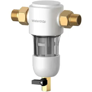 Waterdrop Spin Down Sedimentfilter, Wiederverwendbarer Sediment-Wasserfilter für Ganze Haus, 1" MNPT + 3/4" FNPT, WD-PF01