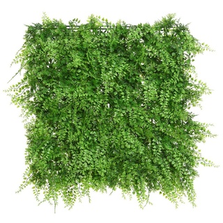 Kunstpflanze, Decoris season decorations, Künstliche Pflanzen Wand Mix aus Farn und Efeu 50x50cm grün grün