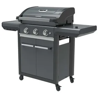 Campingaz Gasgrill 3 Series Premium S, InstaClean AQUA-System, Push2Fold-System, 124x60x121 cm (geschlossen) - Schwarz