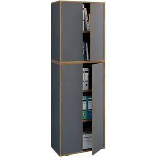 VCM Salia Aktenschrank 60 x 183 x 33,0 schwarz