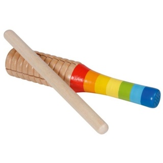 Gollnest & Kiesel Spielzeug-Musikinstrument Tonblock Regenbogen Musikinstrument für Kinder 61874, (2 tlg)