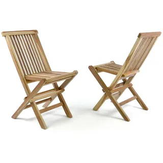 VCM Gartenstuhl 30 x 40 x 60 cm braun 2 St.