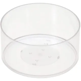 runde Kunststoff Teelichthüllen 37x19mm - Kerzengießen klassische Rundform, Farbe:Klar, Anzahl:25 Stück