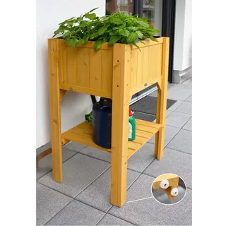 HABAU Hochbeet "Kompakt" mit Ablage (Natur)