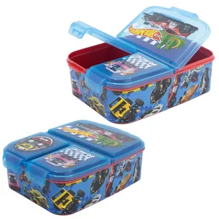 Stor Brotdose Hot Wheels | 3 getrennte Fächer | Vesper Dose