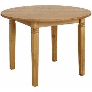 Esstisch »Danuta«, aus massiver Kiefer, runde Ausführung, beige, Tisch, 558901-0 B/H/T: 90 cm x 75 cm x 90 cm