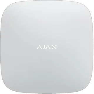 AJAX Hub 2 (4G) Jeweller Zentralalarm mit Ethernet, SIM und LTE, Farbe Weiß