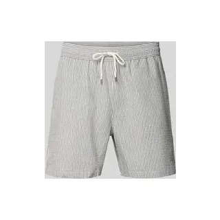 Badehose aus Baumwoll-Mix, Khaki, S