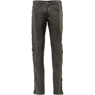 Ricano Lederhose Cow Waxy Klassisch Schwarz 34
