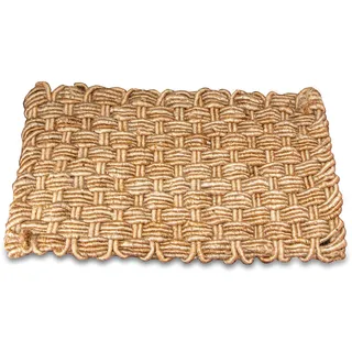 Antikas - Matte für den Hauseingang, Türmatte aus Jute, geflochten