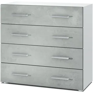 Vladon Kommode, Hellgrau, Holzwerkstoff, 76x72x35 cm, Wohnzimmer, Kommoden & Sideboards, Kommoden