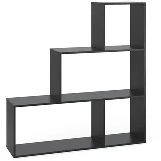 Vicco Bücherregal 116,8 x 29 x 123,2 cm Schwarz