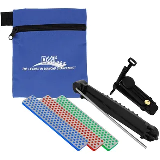 DMT Aligner Diamant Schleifsystem, Messerschärfer mit Schleifstein Extrafein und Fein, Geführtes Schärfen & konstanter Schleifwinkel, Inkl. Tasche, Made in USA, AKEFC