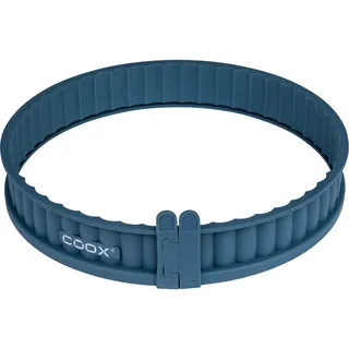 COOX Silikon-Quicheform mit Glasboden (Graublau)